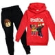 thumbnail image 3 of juego de dibujos animados suéter de algodón traje para niños y niñas Sudadera con capucha pantalones casuales regalos de cumpleaños para niños, 3 of 5