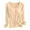 Beige, variant on Women's Built In Bra T Shirt Warm Top for Padded Long Sleeve Tops Blouses and Casual Workout Wear Green M