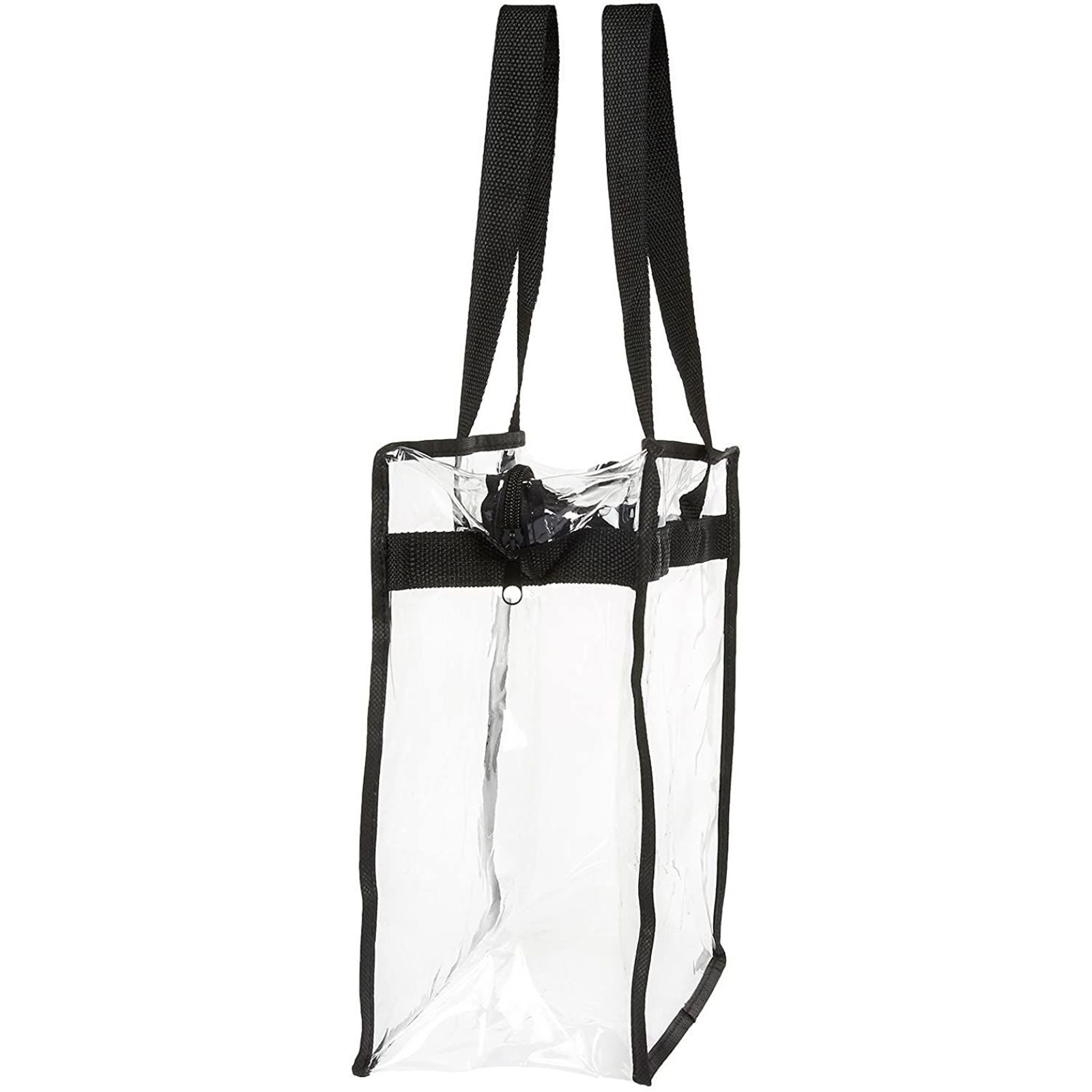 2 Pack Stadium Approved Clear Tote Bags, 12x6x12 Large Plastic Beach ...