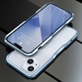 thumbnail image 2 of KAIYANG LUPHIE - Carcasa protectora de metal con diseño elegante y fino que absorbe los golpes para iPhone 13 mini de 5,4 pulgadas, estilo H, iPhone 13 mini de 5,4 pulgadas, color azul, 2 of 5
