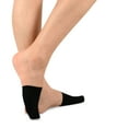 thumbnail image 2 of TeeHee Womens Seamless Toe Topper Liner Socks 5-Pack with Non-Skid Bottom, 2 of 5