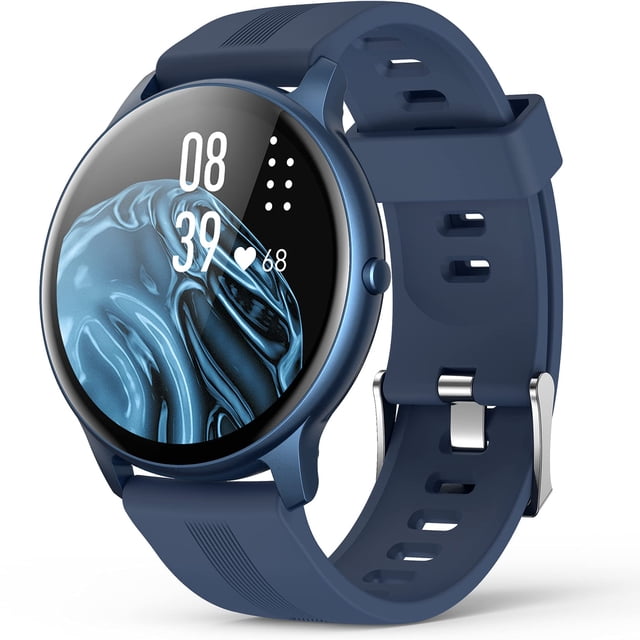 Reloj inteligente AGPTEK IP68 impermeable para hombre y mujer azul