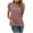 Hot Pink-01, variant on Women's Casual Short Tunic Summer Loose Fit Dessy Tops Beach Shirt Polka Dots V-Neck T-shirts Blouse