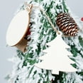 thumbnail image 4 of Pack Of 50 Wooden Crafts To Paint Christmas Tree Hanging Ornaments Unfinished Wood Cutouts Christmas Decoration Diy Crafts (Wooden Christmas Tree Cutouts)-style:Style1;, 4 of 5