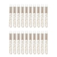 thumbnail image 1 of Qarigey 20 Pieces Lash Shampoo Brushes Cosmetic Off Remover Peel Lash Tool Pinceles de maquillaje y herramientas Oro dorado, 1 of 1