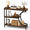 Rustic Brown-1-Pack, variant on Black 2-Pack 3-Tier Industrial Narrow Console Table Set for Entryway Living Room Foyer