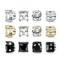 thumbnail image 2 of 6-Pairs Stainless Steel Magnetic Stud Earrings for Men Clip on Earring Magnetic Earring Non Piercing CZ Magnet Studs Diamond Earrings Unisex, 2 of 6