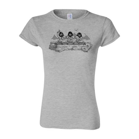 Junior Industrialization Assembly Caveman Dinosaur Salih Gonenli Artworks Funny DT T-Shirt Tee