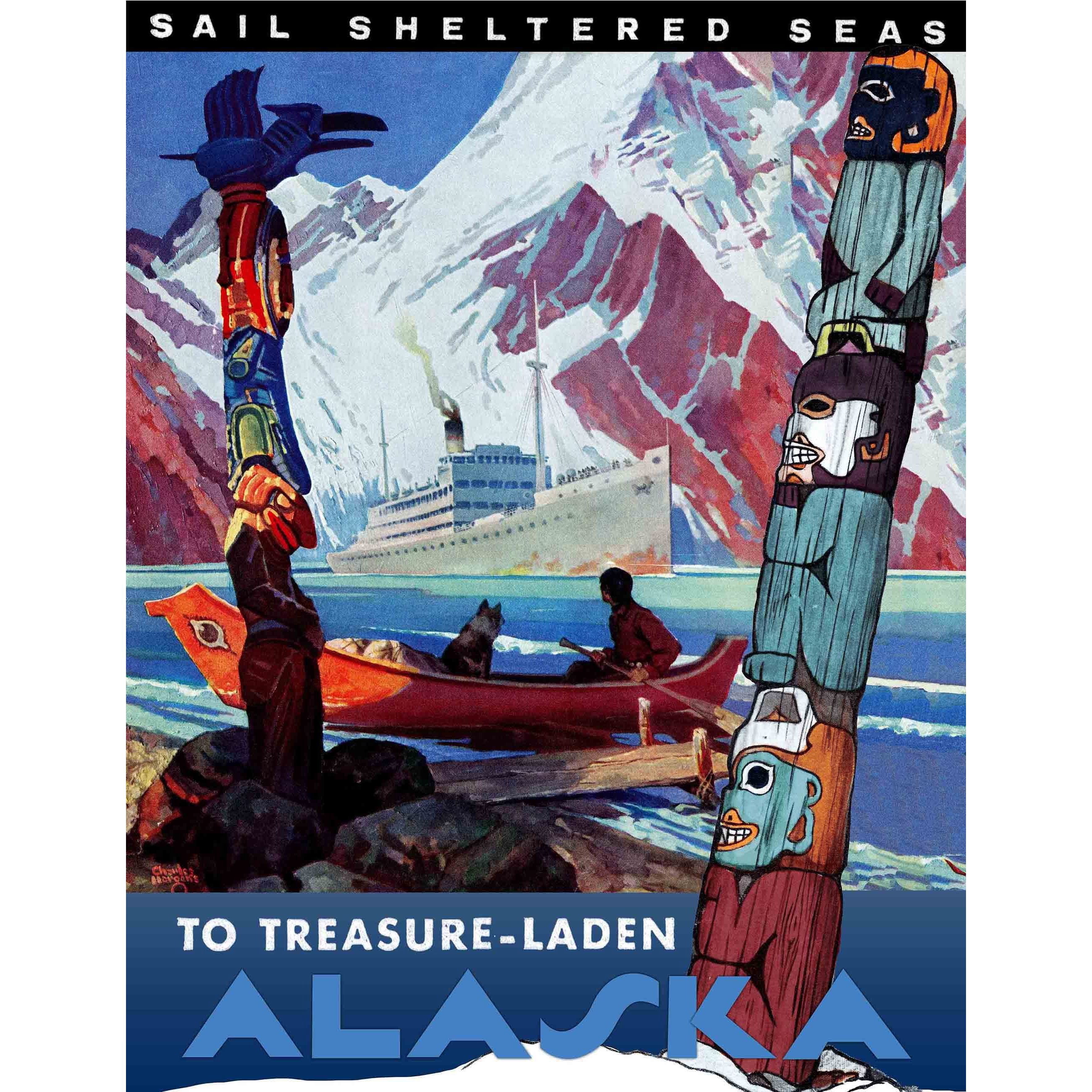 Marmont Hill "To Treasure-Laden Alaska" Painting Print on Canvas