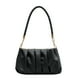 thumbnail image 1 of Nuevo bolso plisado debajo del brazo con textura Joker, bolso de hombro de moda para mujer de PU negro, 1 of 5