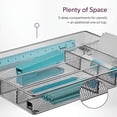 thumbnail image 5 of Cutlery Organizer by Mindspace Silverware Tray with 6 Compartments | Kitchen Utensil Drawer Organizer | Silverware Tray for Drawer | The Mesh Collection, Silver, 5 of 5