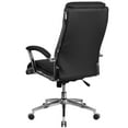 thumbnail image 5 of Flash Furniture High Back Designer Black LeatherSoft Smooth Upholstered Executive Swivel Office Chair with Chrome Base and Arms, 5 of 7