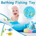 thumbnail image 2 of Baby Bathing Fishing Toy Clockwork Swimming Fishing Game Bath Toy Set Baby Gift, 2 of 3