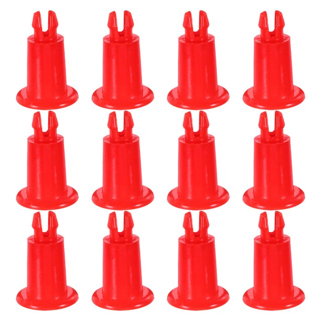 BRIGHTFUFU 12pcs Scale Leg Bracket Replacement Parts HighStrength Material Red AntiSlip Support For Warehouse Use