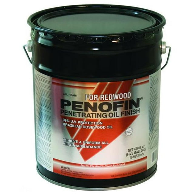 Performance Coatings 1904473 5 gal Penofin Ultra Premium Transparent Teinture pour Bois à Base d'Huile de Séquoia