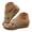 Khaki, variant on Modisza Summer Wedge Slides for Women Open Toe Orthopedic Slip on Sandals Crooss Strap Outdoor Indoor Walking Falt Shoes size 6.5 Beige