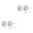 thumbnail image 3 of Seitruly Almohadillas de espuma viscoelástica de cuero proteico de repuesto para Solo 2/3, almohadilla para auriculares, compatible con Bluetooth, Blanco Bluetooth 2piezas, 3 of 6