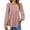 Pink, variant on Fantaslook Eyelet Blouses for Women Dressy Casual Long Sleeve Shirts Crew Neck Fall Trendy Tops