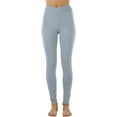 thumbnail image 7 of ToBeInStyle Women's Medium Weight Classic Breathable Cotton Legging - Heather Grey - Small, 7 of 7