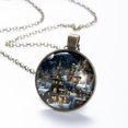 thumbnail image 6 of Christmas Night Necklace Personalized Custom Photo Round Pendant Adjustable Stainless Steel Necklaces with Gift Box for Men Women Mothers Valentine's Jewelry Gift, 6 of 6