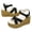 Black, variant on Summer Plus-size New Muffin Wedge Suede Fish Mouth Sandals Sandals for Women 2025 Black 41