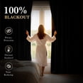thumbnail image 4 of StangH 100% Blackout Black Curtains for Bedroom, Back Tab Winter-proof Drapes Thermal Insulated Noise Reducing Curtains for Kitchen/Nursery/Livng Room, W52 x L84, 2 Panels, 4 of 7