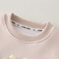 thumbnail image 4 of 5-6 Years Toddler Girls Winter Clothes Fall Outfits Long Sleeve Sweatshirt and Jogger Pants Sets 6-12 Months 12-24 Months 2T 3T 4T 5T 6T 7T 8T 9T Children,Beige, 4 of 6