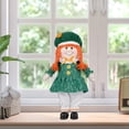 thumbnail image 4 of BOBOMOTI St Patricks Day Gnomes Decorations Handmade Green Irish Gnome Scandinavian Tomte Leprechaun Saint Patrick's Day Irish Decorations Table Ornament, 4 of 6