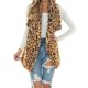 thumbnail image 5 of Chaqueta de chaleco de leopardo de felpa con solapa de cárdigan de moda informal para mujer Fridja po2704, 5 of 9