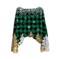 thumbnail image 3 of Chandail Femme Manches Longues Col Rond Tricoté avec Imprimé Graphique pour Automne Mode, Pulls pour Femmes, 3 of 6