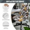thumbnail image 3 of HELLHERO Cat Print Office Chair Cover Set, Anti Slip Computer Chair Cover with Armrest Covers, Office Desk Chairs Cushion Covers Set and Arm Slipcover, 3 of 6