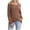 Brown, variant on Womens Cold Shoulder Long Sleeve Tops Loose Strappy Dressy Casual Blouses Solid Color Spring Fall Clothes (XL, Brown)