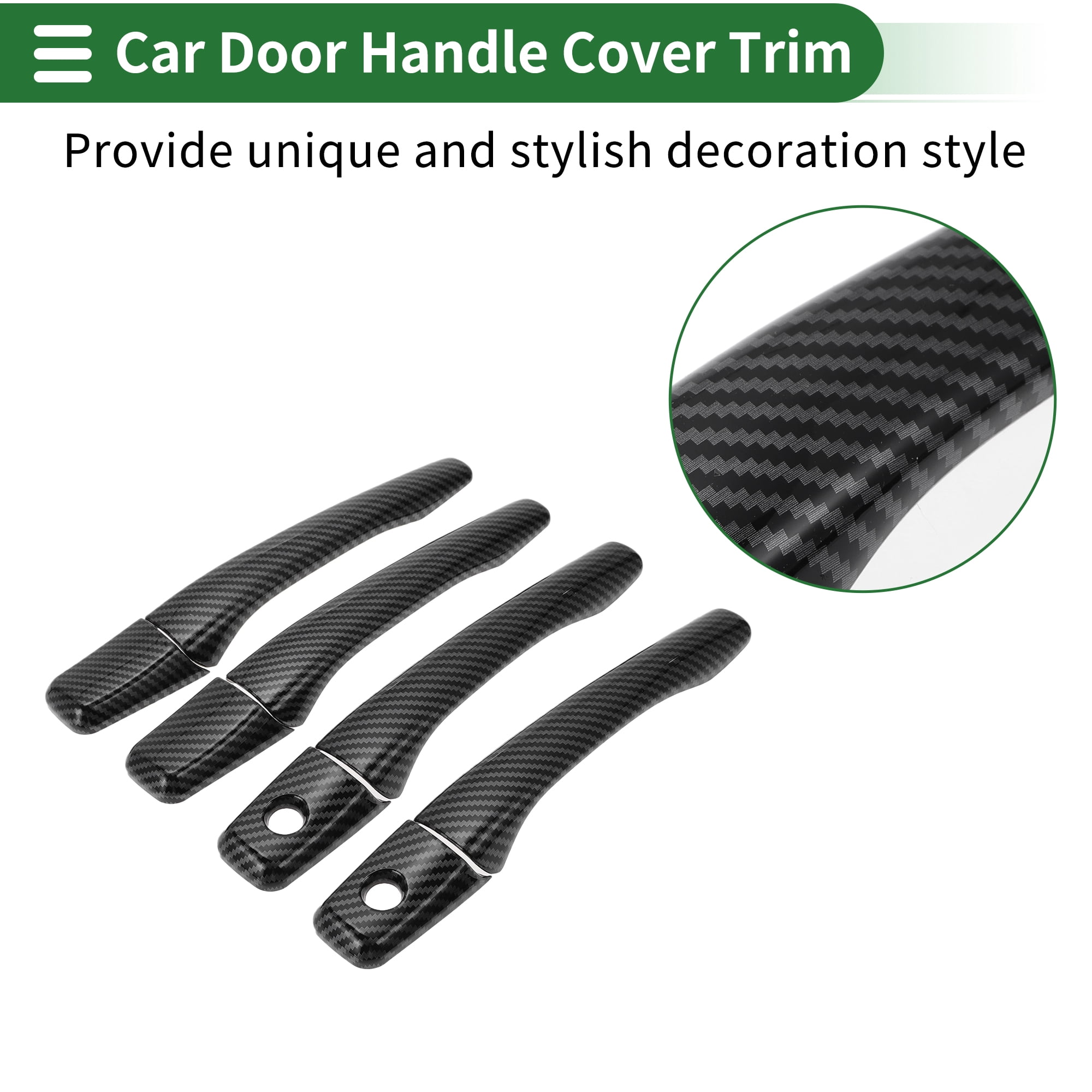 Unique Bargains Car Door Handle Cover Trim for Mitsubishi Lancer EVO 2002-2007