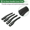 thumbnail image 3 of Recubrimiento de manija de puerta de automóvil Unique Bargains, recubrimiento de manija de puerta lateral, para Mitsubishi Lancer EVO 2002-2007, ABS Fibra de Carbono Negra 1 juego, 3 of 6