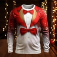 thumbnail image 3 of SRZYMJ Men's Christmas Graphic Long Sleeve T-Shirt Festive Digital 3D Print Fashion Crewneck Casual Top Holiday Style Comfortable Fit, 3 of 3