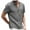 Grey, variant on Durtebeua T Shirts for Man Men's Shirts Short Sleeve Button T-Shirt Lightweight Fashion Casual Pullover Shirt Black,S