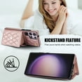 thumbnail image 3 of for Samsung Galaxy S23 Ultra Case, Wallet Phone PU Leather Case with Card Holder Crossbody Cover for Women Girls Strap Wristlet RFID Blocking Shockproof Protective Cover for Samsung S23 Ultra,Rosegold, 3 of 7