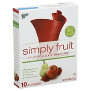 Fruit Roll-ups Simply Strawberry Fruit Rolls, 5 Oz., 10 Count