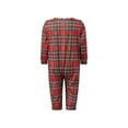 thumbnail image 3 of Rdhnmea Family Christmas Pajamas Matching Sets Plaid Tops and Elastic Waist Pants Loungewear Xmas Jammies Holiday Sleepwear, 3 of 10