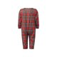 thumbnail image 4 of Pijamas navideños familiares a juego, camisetas a cuadros y pantalones con cintura elástica, pelele para bebé., 4 of 10