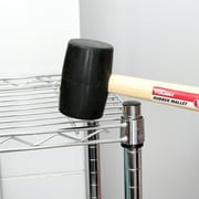 (3 pack) Hyper Tough 16 Ounce Rubber Mallet with Wood Handle TH70020A