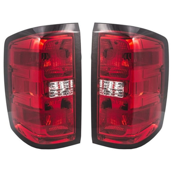 EPIC LIGHTING Halogen Replacement Spec Tail Lights Compatible with GMC 14-15 SILVERADO 1500 [ GM2800261 GM2801261 23431875 23431876 ] Pair