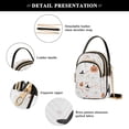 thumbnail image 4 of FORMRS Crossbody Bag for Women Quilted Travel Shoulder Cell Phone Purse with Chain Strap Handbag, Ghost Design, 4 of 7