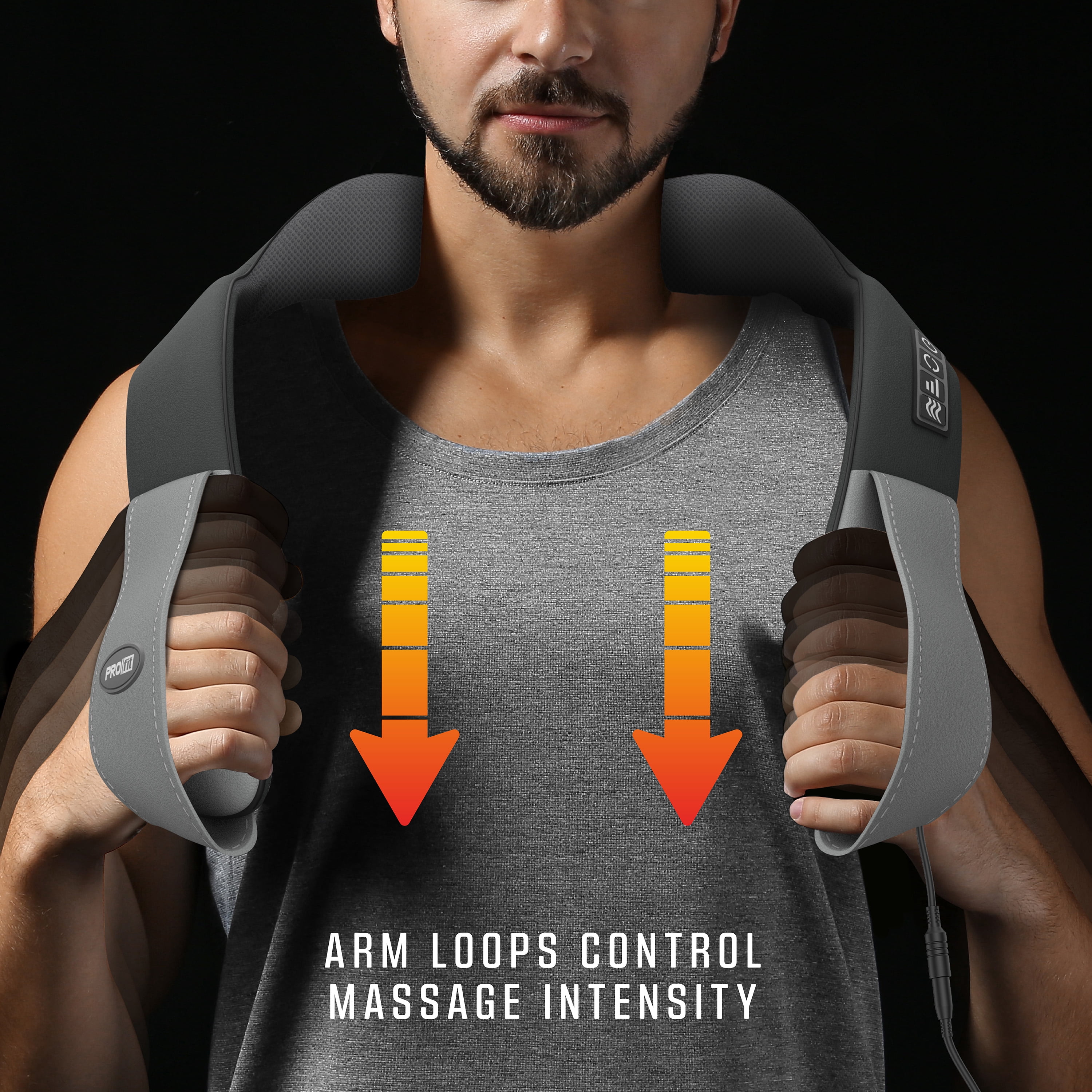 PROfit Shiatsu Heat Massager with Multiple Modes and Heat Relief for Neck, Back, and Shoulders