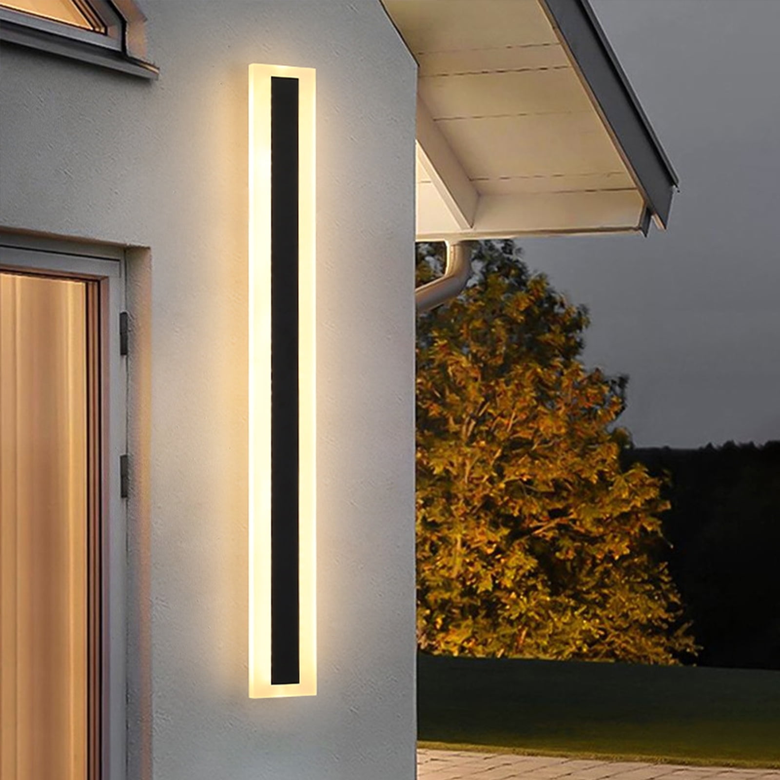 LED Stainless Steel up Down Wall Lamp RGB Dimmable Remote House Exterior Lights 
