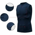 thumbnail image 4 of BVOFAR 3 Packs Tank Tops for Men Sleeveless Quick Dry T Shirts Bodybuilding Muscle Tees Athletic Undershirt for Baseball and Football Navy M, 4 of 6