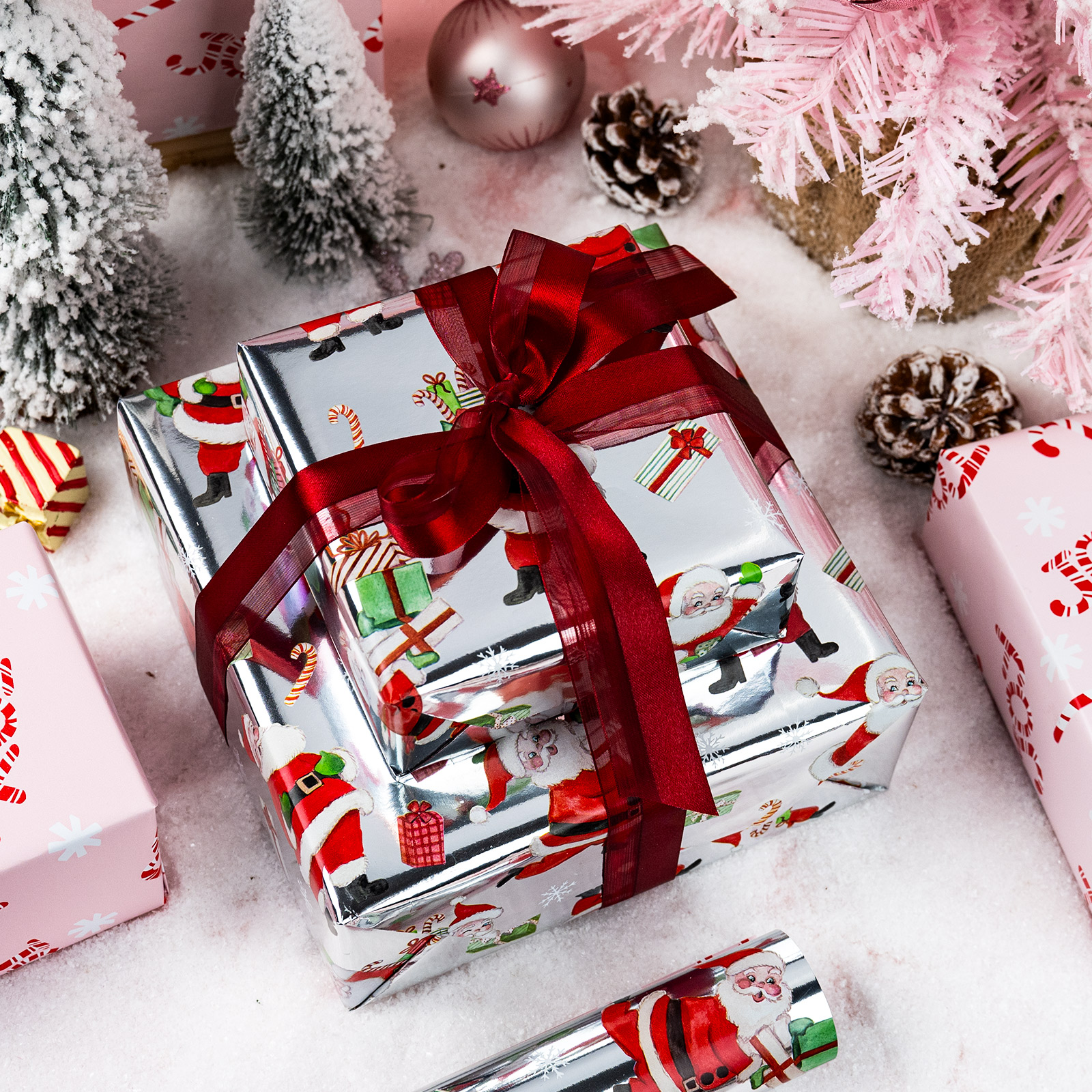 Homeral Reversible Christmas Wrapping Paper Roll photo 4