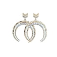 thumbnail image 4 of Women Gold Metal Earrings Set Fashion Bling Crescent Moon Arrow Urban, 4 of 11