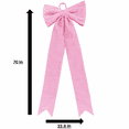 thumbnail image 4 of Holiday Time 70-Inch Giant Light Pink Velvet Bow Decoration, 22.83 x 70 Inches, 4 of 5
