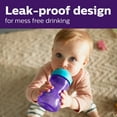 thumbnail image 2 of Philips Avent My Grippy Spout Sippy Cup with Soft Spout and Leak-Proof Design, Pink/Purple, 10oz, 2pk, SCF801/22, 2 of 13